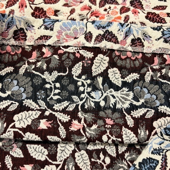 PROMOD jacquard mini skirt in blues and oranges - Picture 6 of 10